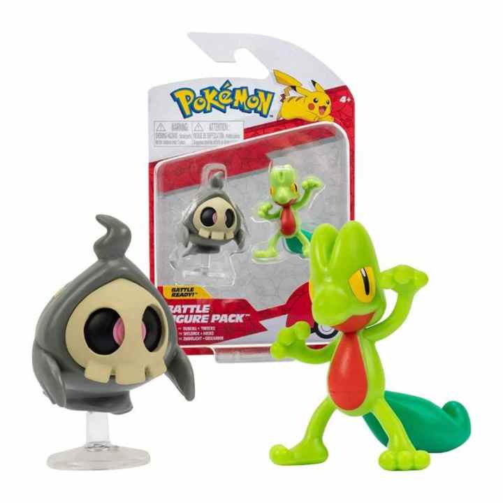 Pokemon Figure Duskull & Treecko - 5cm Pokémon Figures - Newest 2023 - Official Licensed Pokemon Toy