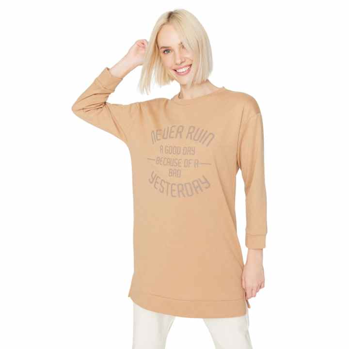 Trendyol - Sudadera Básica De Punto Con Capucha Para Mujer