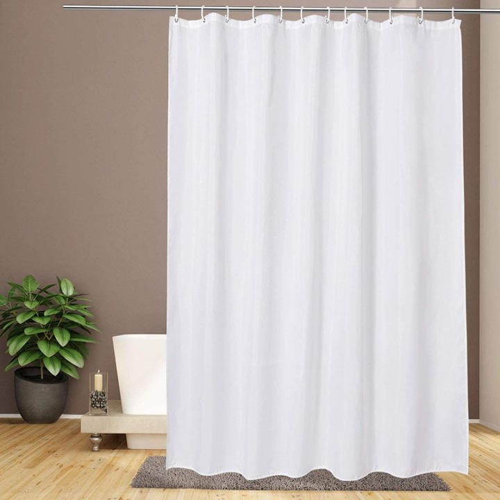 Cortina De Ducha De Lino Impermeable Lavable - 100x190 Cm, Resistente Al Moho, Ideal Para Baños Húmedos