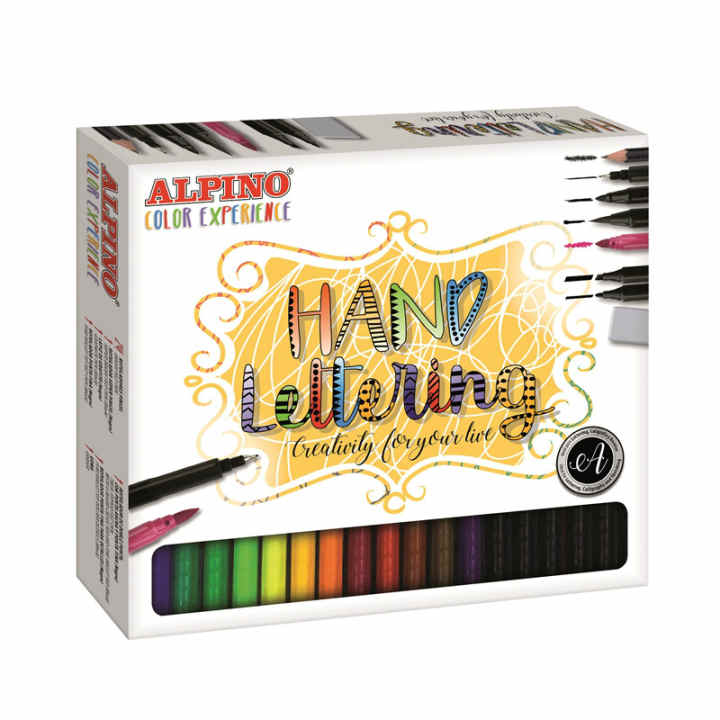 Alpino 12 Rotuladores de Colores con Punta Resistente de 3mm para Colorear