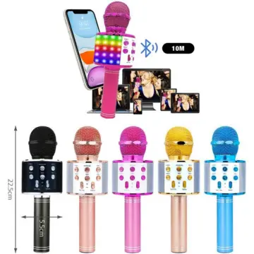 Microfono Inalambrico Bluetooth Para Karaoke PortTil Multicolor Android  Iphone