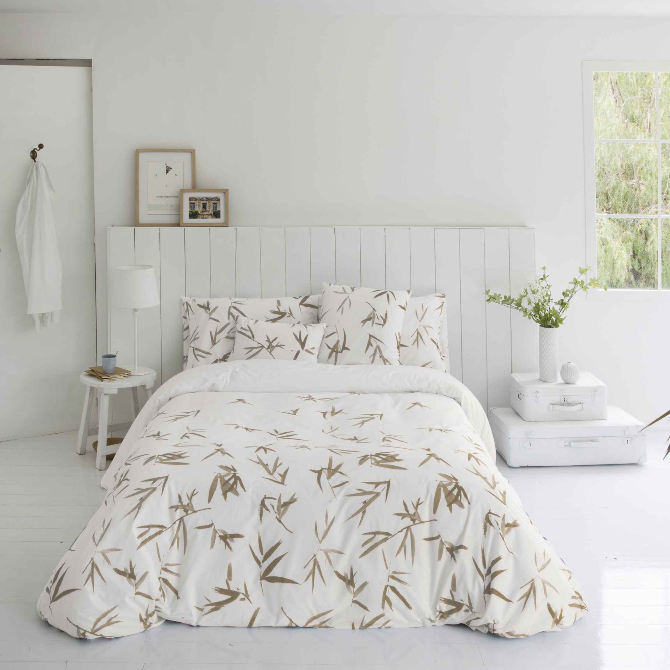 ETHERE MAISON | Copriletto jacquard Brisalia reversibile in cotone blu per letto da 135 | leggero, traspirante e ad asciugatura rapida, 235 x 270 cm | ideale per il tempo libero