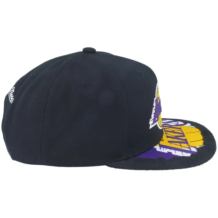 Mitchell & Ness x NBA Pinwheel of Fortune Deadstock Lakers Hat - Yellow/Purple