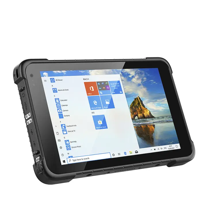 DAM Tablet Rugerizada WinPad W86 4G. SO Windows 10 home. Pantalla 8''  1280x800px. Intel®HD. 4GB RAM + 64GB. IP67, reforzada. GPS. 22,8x1,6x14,5  Cm. Color: Negro