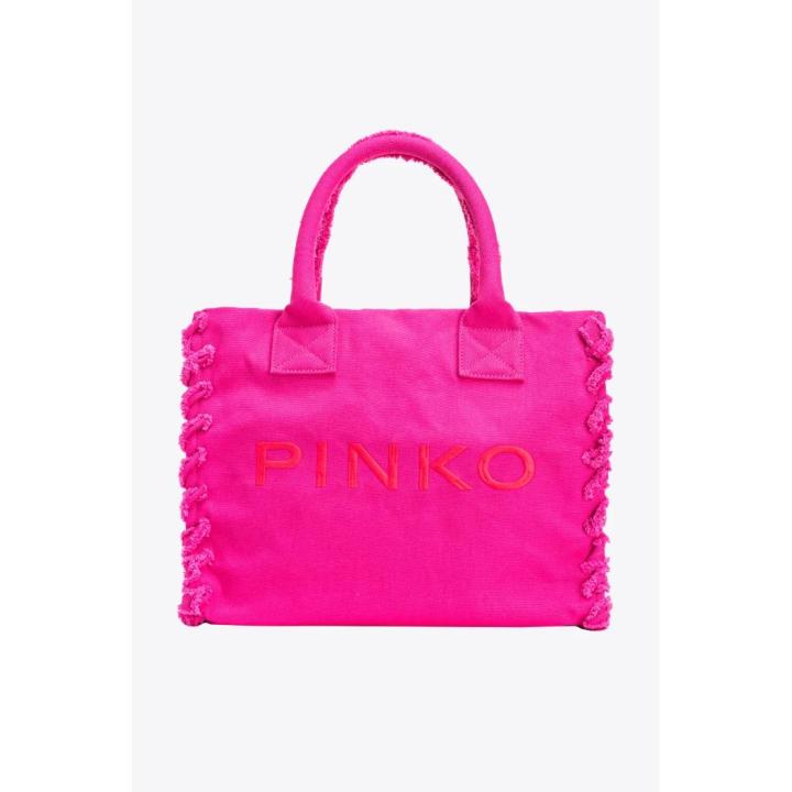 Pinko Handtasche Beach Shopping PE 23 PLTT 100782 A0PZ Weiß