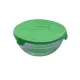 SAN IGNACIO Energy set de 5 fiambreras de cristal con tapa de 150, 200, 350, 500 y 900 mililitros en color verde - 5