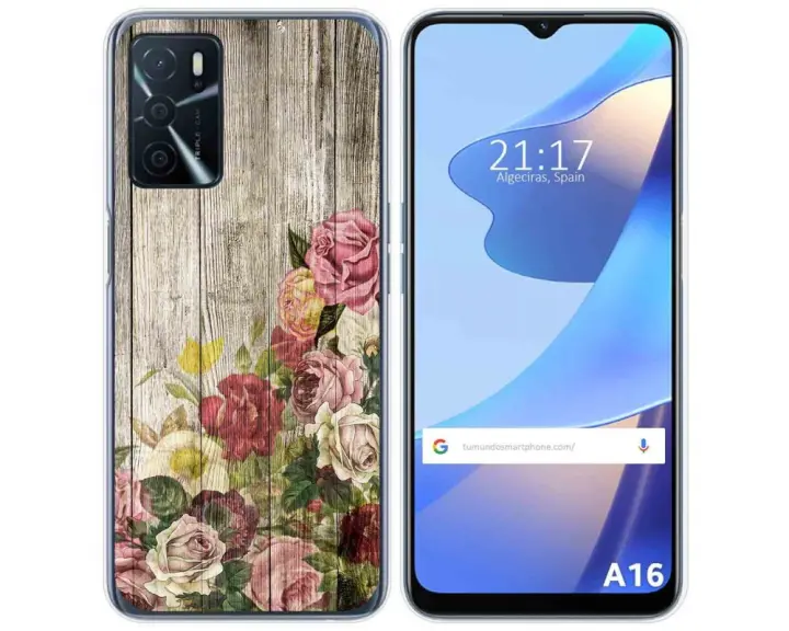 Funda Silicona Antigolpes para Oppo A96 5G diseño Flores 02 Dibujos