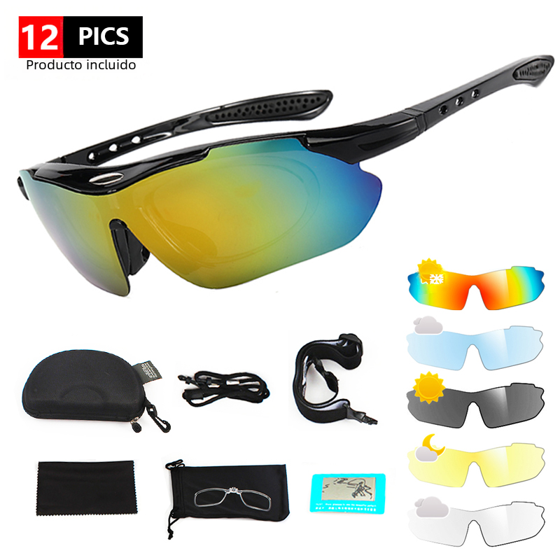 Gafas de sol deportivas para hombre, lentes de protección para ciclismo de  montaña y carretera, RR7427