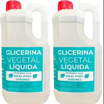 Glicerina Vegetal Liquida 1L, Alta Pureza, Hidratante y Humectante