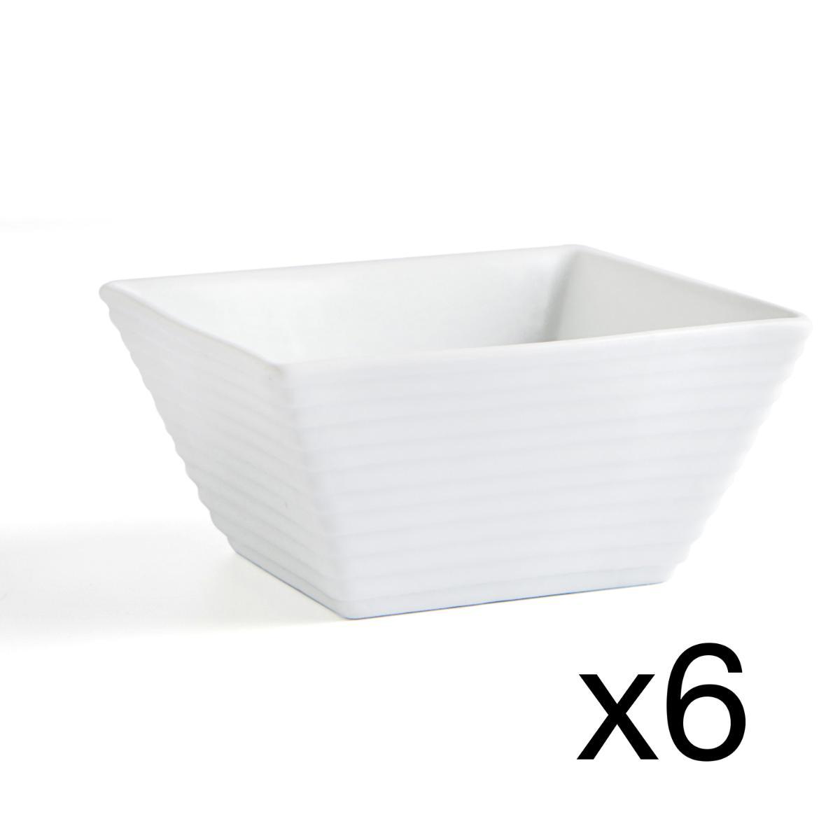 Set De 6 Boles De Porcelana Quid Chef - 7.5cm, Apto Para Microondas Y Lavavajillas