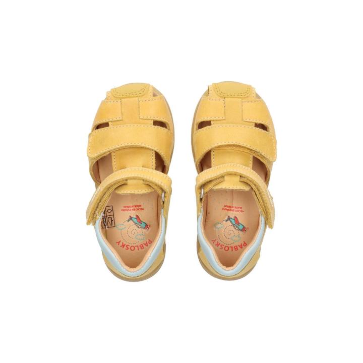 Sandales Enfant Pablosky Zig - Cuir Naturel, Semelle Flexible SUPERFLEX - Confort Pieds Nus, Forme Physiologique - 11