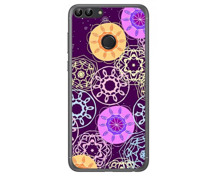 TuMundo Handyhülle Für Huawei Y6 2017 – TPU-Gel, Circuit-Design, UV-LED-Druck