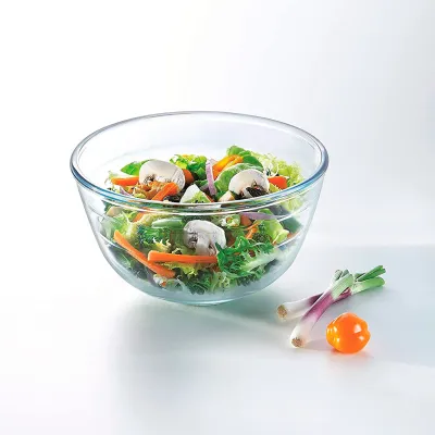 Acan Tradineur - Confezione Da 2 Ciotole Rotonde In Vetro