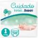 Dodot Cuidado Total pañales talla  1,2,3,4,5, suave protección de la piel con materiales de origen vegetal, 50 Pañales - Talla 1