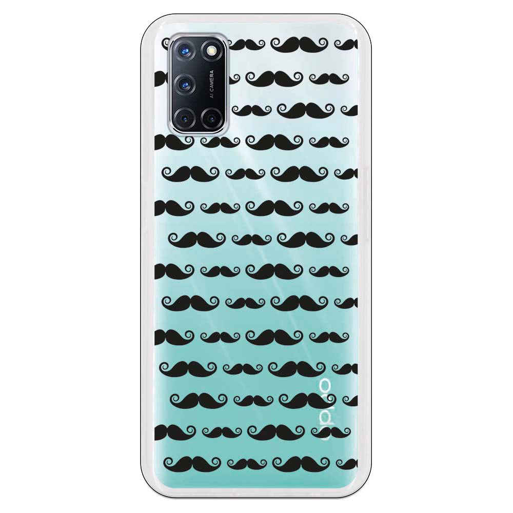 Custodia Morbida In Silicone TPU Per Oppo A52/A92/A72 4G – Motivo Cuori, Antiurto E Antigraffio, Colore Verde