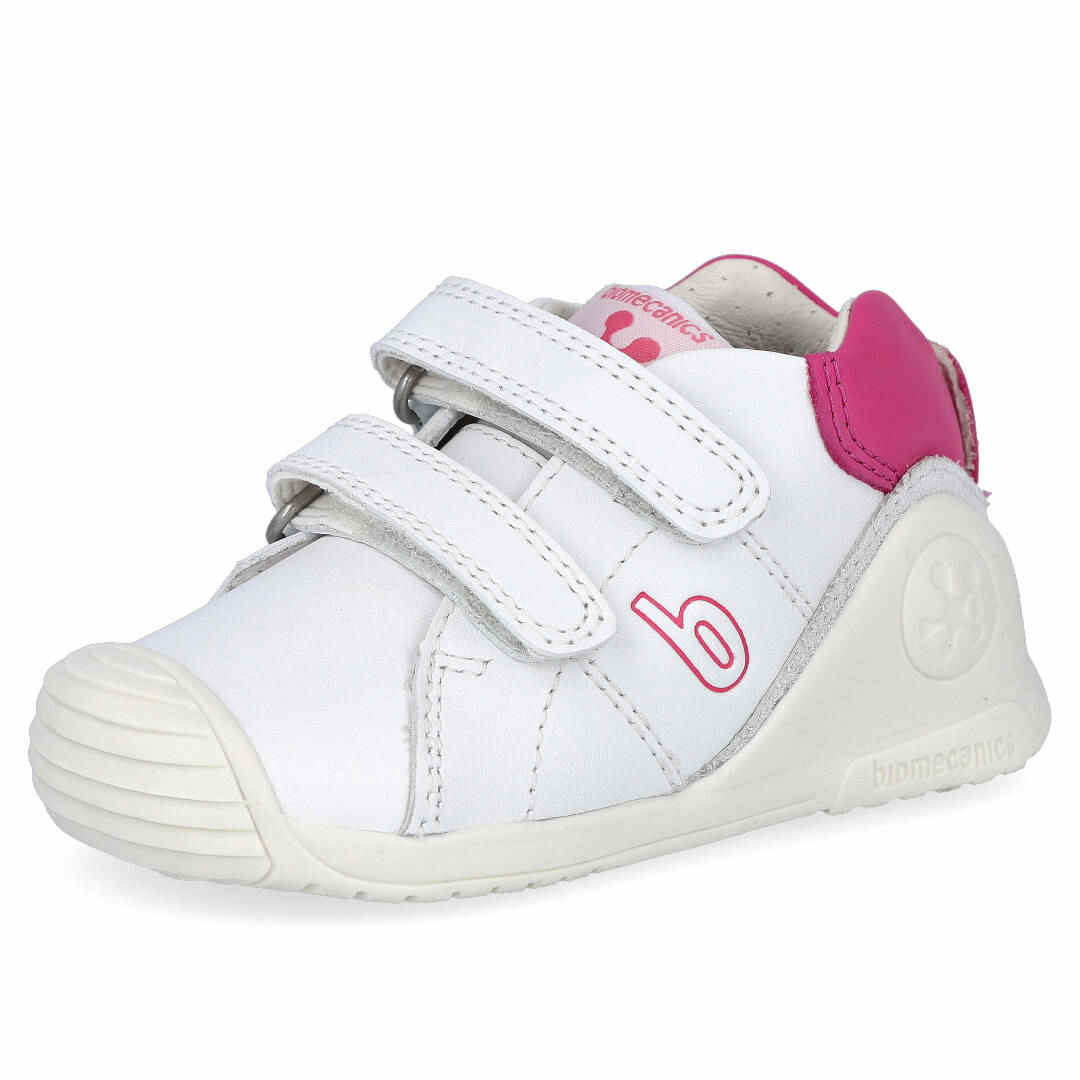 Biomecanics Mädchen-Sneaker 241103 – Stiefelette Aus Leder, Mit Klettverschluss | Flexibel, Robust | Für Kinder