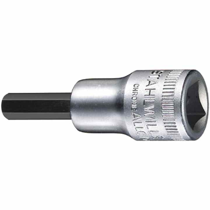 Douille 1/4" 44 4 STAHLWILLE 01050004 - Douille Hexagonale Chromée, Pour Cliquet 1/4", Acier Allié - 4