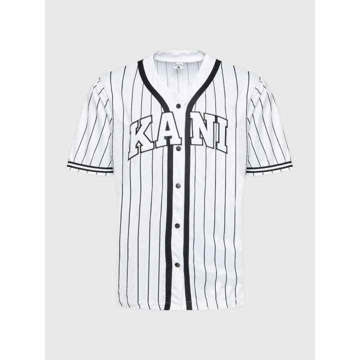 Camiseta beisbolera Fanatics New York Yankees Core Franchise white stripes  navy - 4 Elements Shop