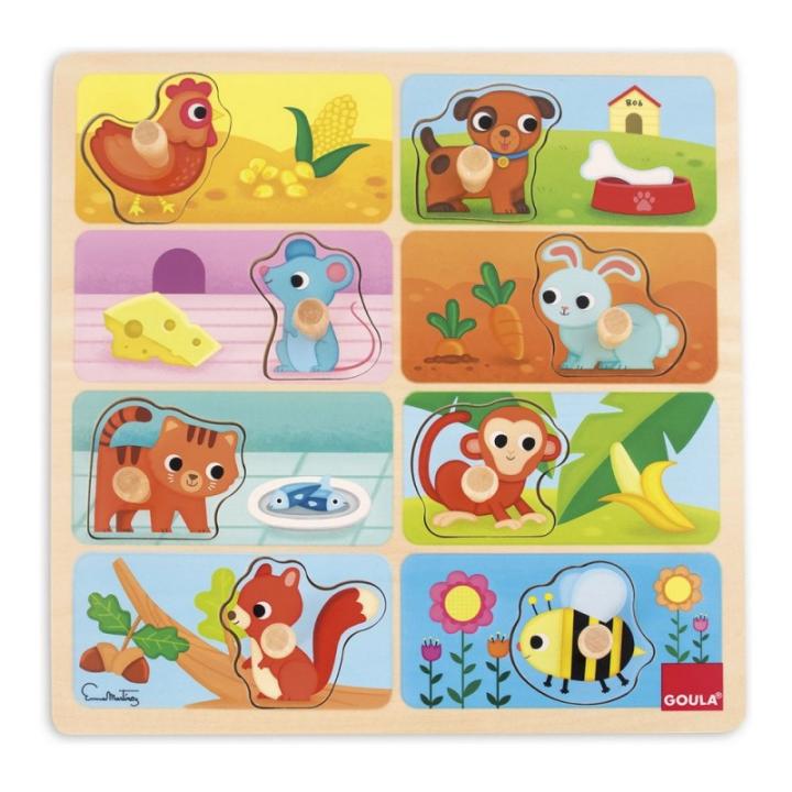 Goula 53154 – Uccellini Impila E Avvita – Gioco Costruzioni In Legno Per Bambini 2+ Anni Con Carte Esempi