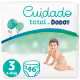 Dodot Cuidado Total pañales talla  1,2,3,4,5, suave protección de la piel con materiales de origen vegetal, 50 Pañales - Talla 3