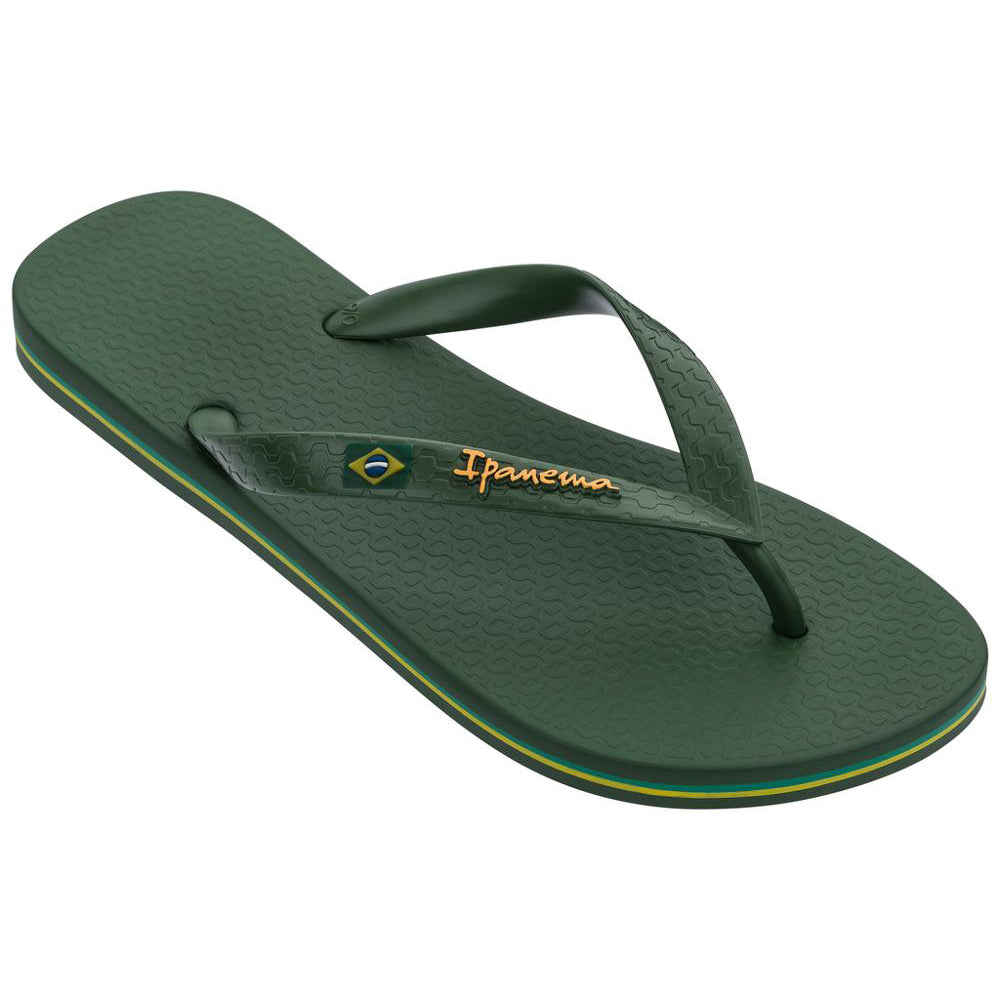 Ipanema Homme Clás Brasil II AD - Tong Classique Drapeau Brésil, Dark Green Grey, Pointure 43/44 EU