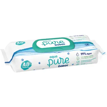 Dodot Toallitas Aqua Pure para Bebé, 99% Agua, 864 Toallitas, 18 Paquetes  (14+4