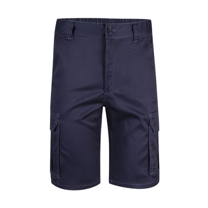 Paprika cropped high waist slim fit broek marineblauw