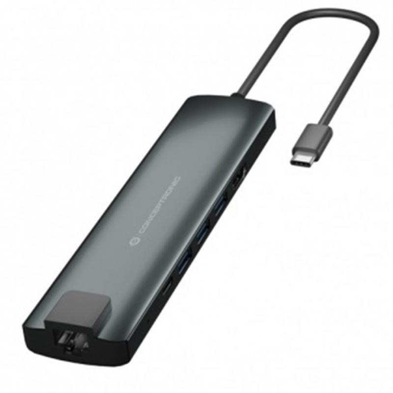 CONCEPTRONIC USB-C 3X USB 3.0 ET Adaptateur RÉSEAU GIGA