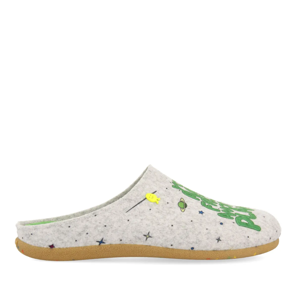 Zapatillas de casa de hombre tipo babucha con dibujo y suela en