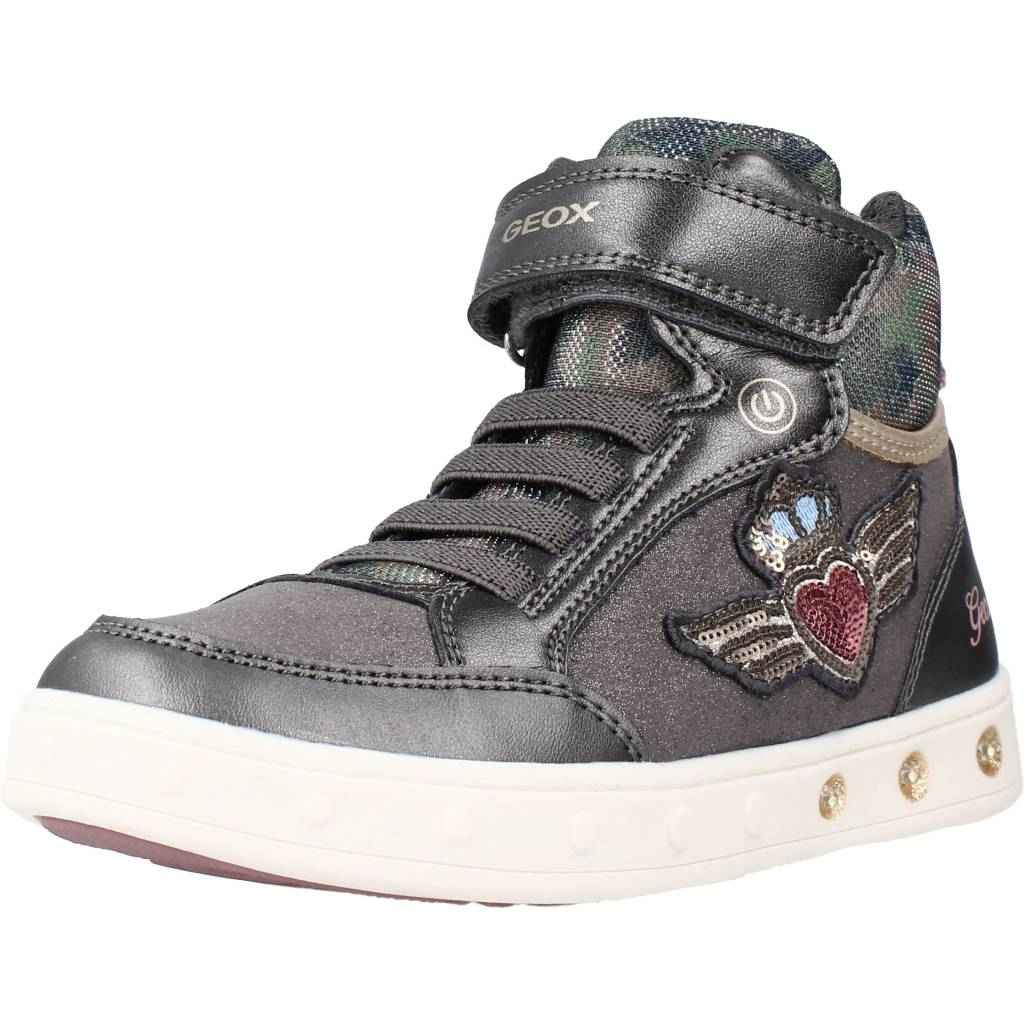 Geox Bambina J Skylin Girl B Sneakers Bambine e ragazze, Rosa (Dk Pink), 32 EU