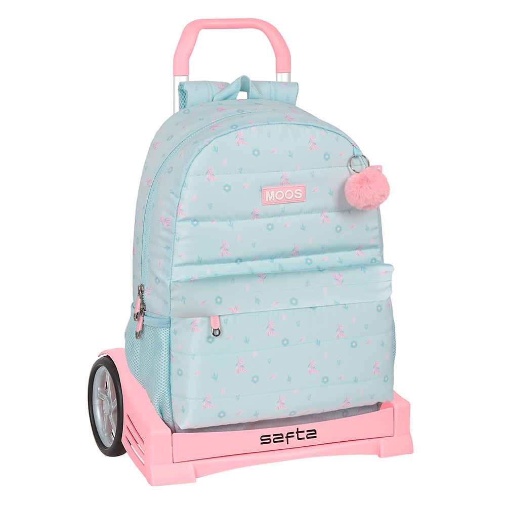 Safta Moos-tot Rucksack In Rot – Großer Kinderrucksack (40 Cm) Mit Gepolstertem Rücken & Kinderwagen-Adapter
