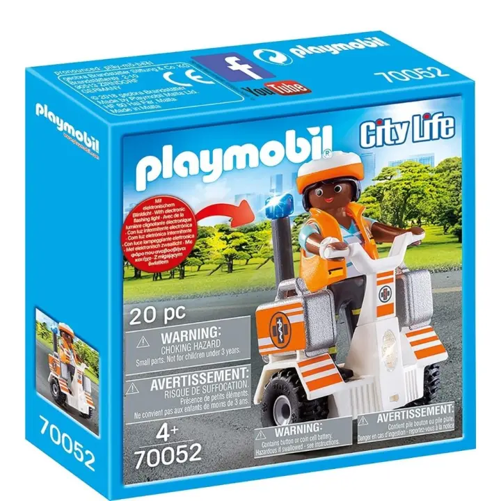 PLAYMOBIL City Life 70336 Pizzería con terraza, con Efectos de luz, A  Partir de 4 años : : Juguetes y juegos