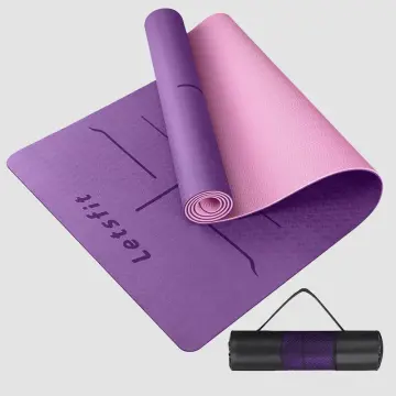  ALAZA - Esterilla de yoga de madera con diseño de arco iris,  con bolsa de 26.0 x 72.0 in, alfombrilla de goma antideslizante plegable  para yoga, pilates, mujeres, ejercicio en casa 