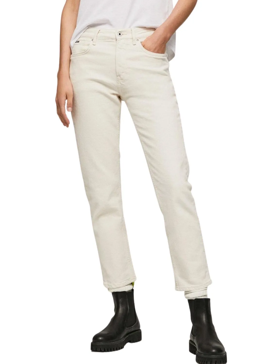 VAQUERO MUJER PEPE JEANS LOOSE JOGGER MW EVA