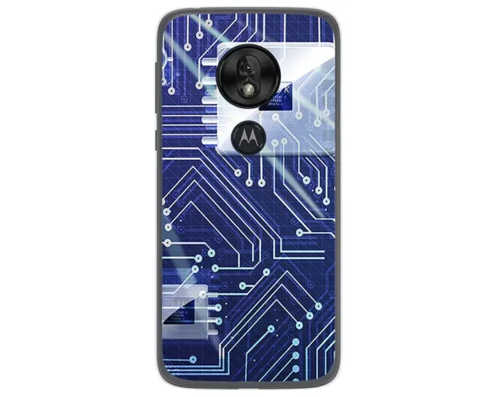 Huawei P Smart Z Funda Gel Tpu Silicona transparente dibujo Flores 01