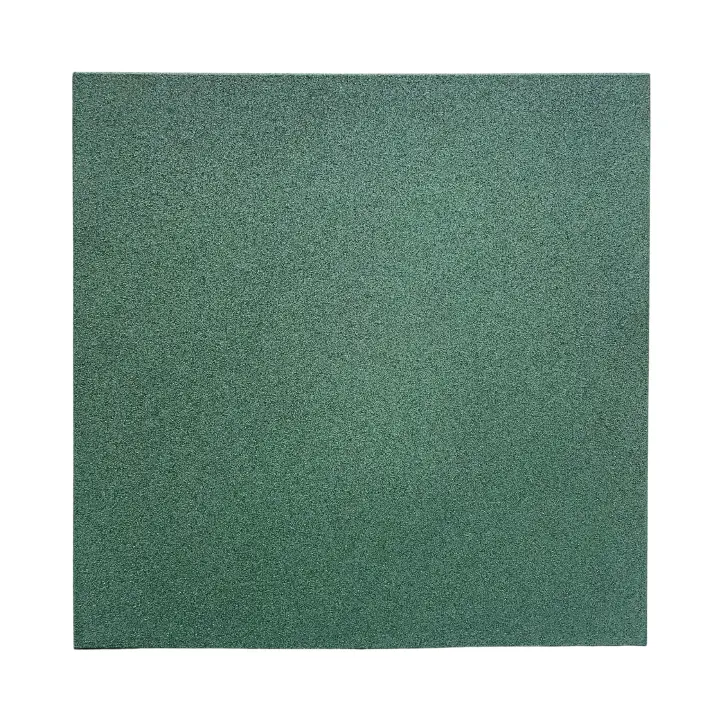 Loseta de goma para gimnasio 50x50x2 cm verde, suelo de crossfit