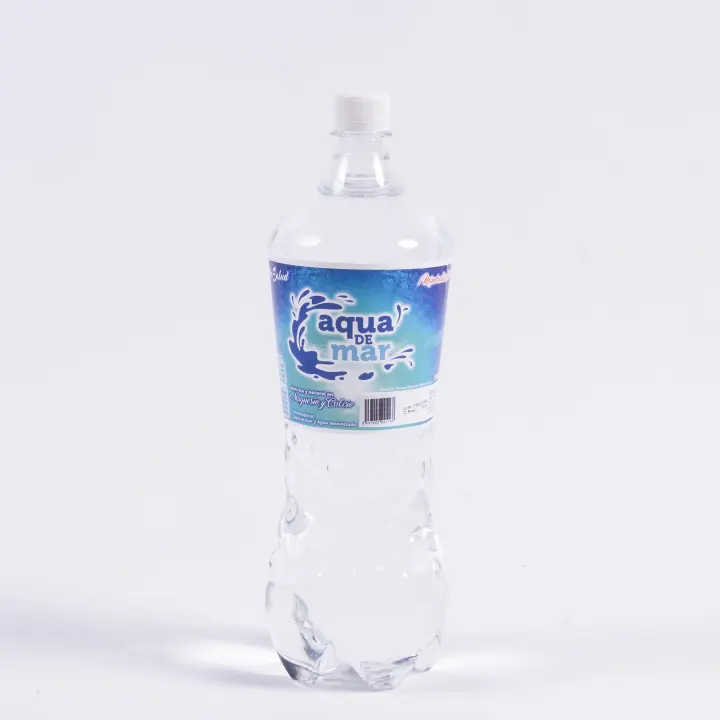 AQUA DE MAR BY VIZMARAQUA Agua de Mar Isotónica - Capacidad: 1,5 litros -  Envase PET libre de Bisfenol A y Ftatalos - Listo para beber - Aqua de Mar