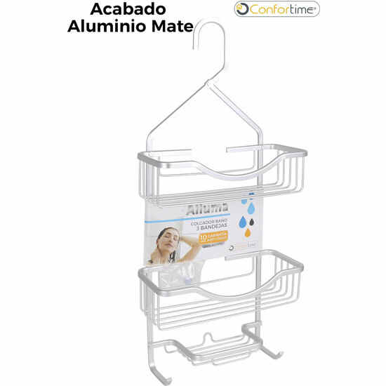 COLGADOR BAÑO GRANDE 3 BANDEJAS ALLUMA CONFORTIME Miravia