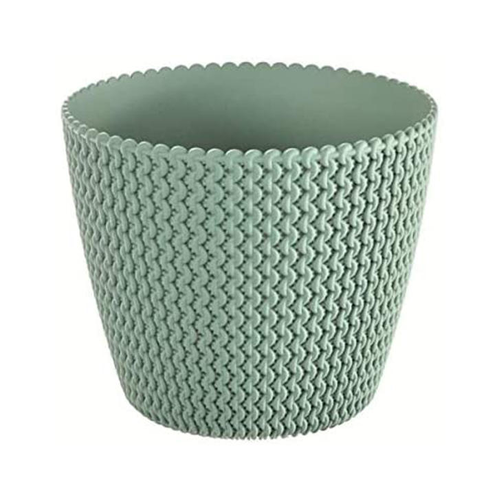Prosperplast Vaso Splofy Rotondo 5L – Plastica Colore Menta, 21,8x18,4cm