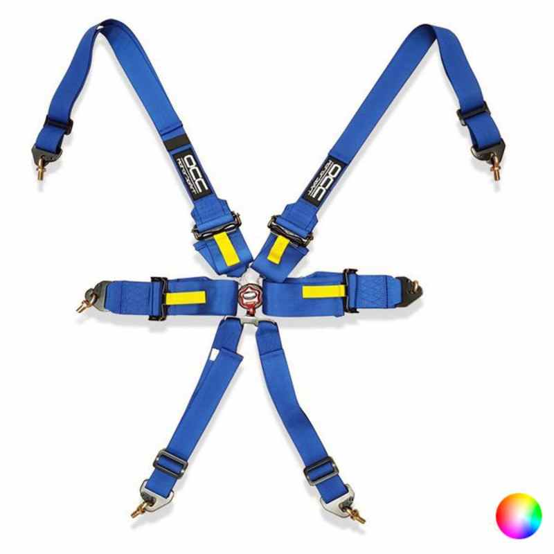 Arnés De Seguridad TRS Magnum De 4 Puntos - Aprobado Por La FIA, Correas De 3 Pulgadas, Color Azul