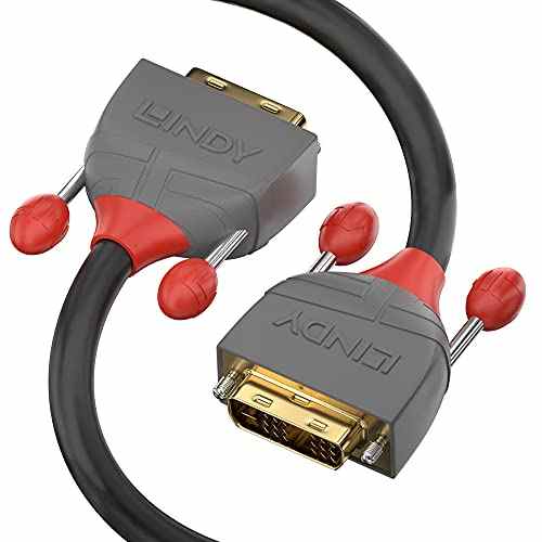 LINDY 36225 7,5m DVI-D Dual Link Kabel In Anthra Line Grau – Profi-Kabel Für Klare Bildübertragung
