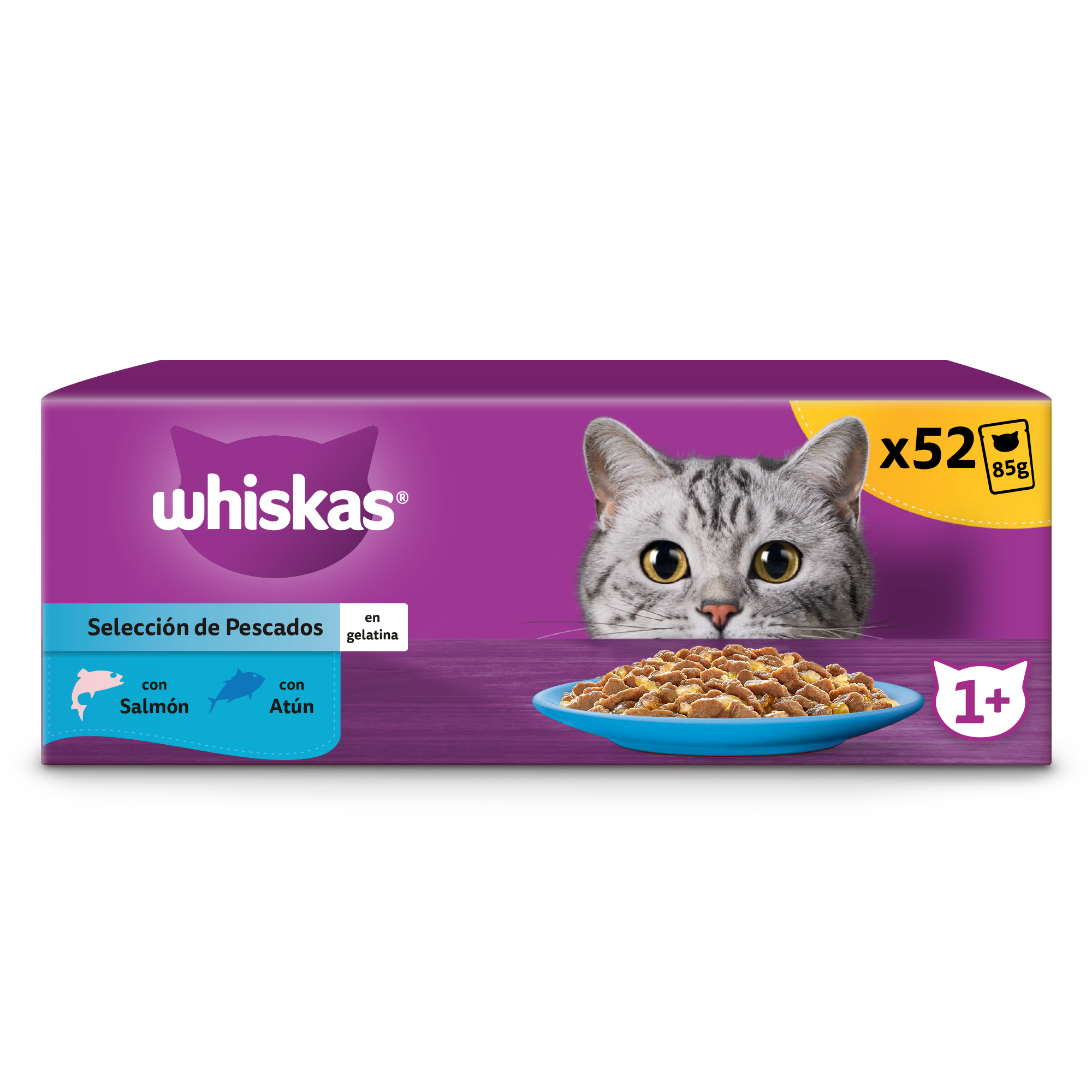 Pack de 48 sobres de comida húmeda Whiskas por sólo 13,99€ ¡¡49% de descuento!!