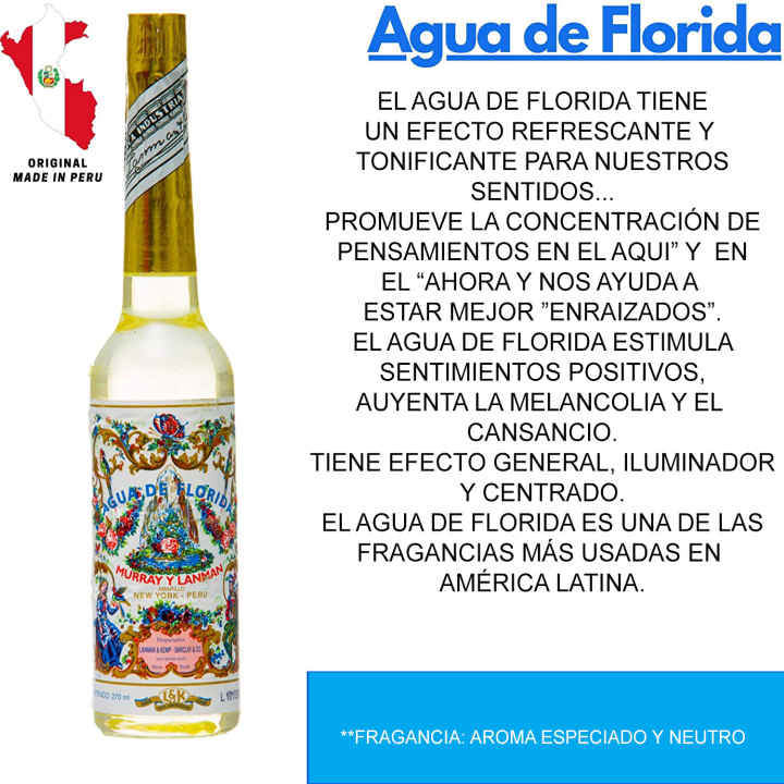 AGUA DE FLORIDA ORIGINAL AMARILLA 270ML