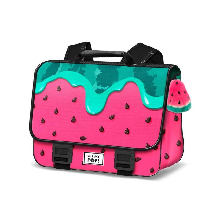 Oh My Pop! Melty Melon-Trousse Trick Fan 2.2, Vert, 23 x 11 cm