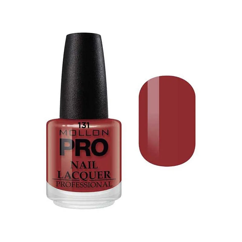 Mollon pro hardening nail lacquer color 131 15ml, esmalte de uñas de la  marca mollon pro