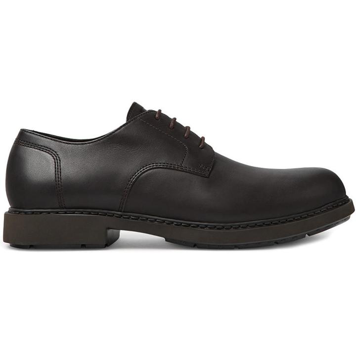 Scarpe Uomo Camper Neuman - Eleganti In Pelle Con Lacci, Grigio Scuro