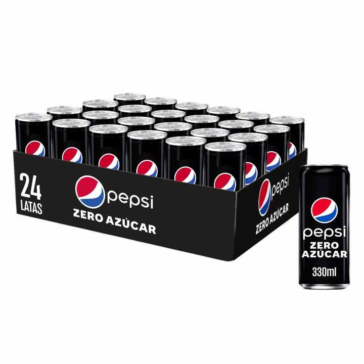 24 latas PEPSI ZERO azúcar lata 330 ml Pepsico | Miravia