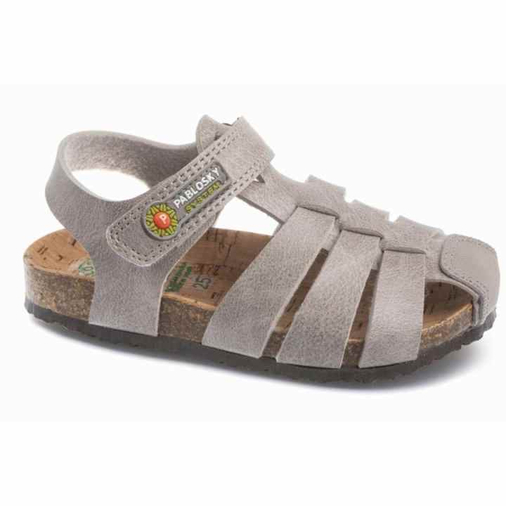 Sandali Pablosky Quilate 443400 Donna - Sandali Piatti Barefoot Con Glitter E Chiusura Adesiva