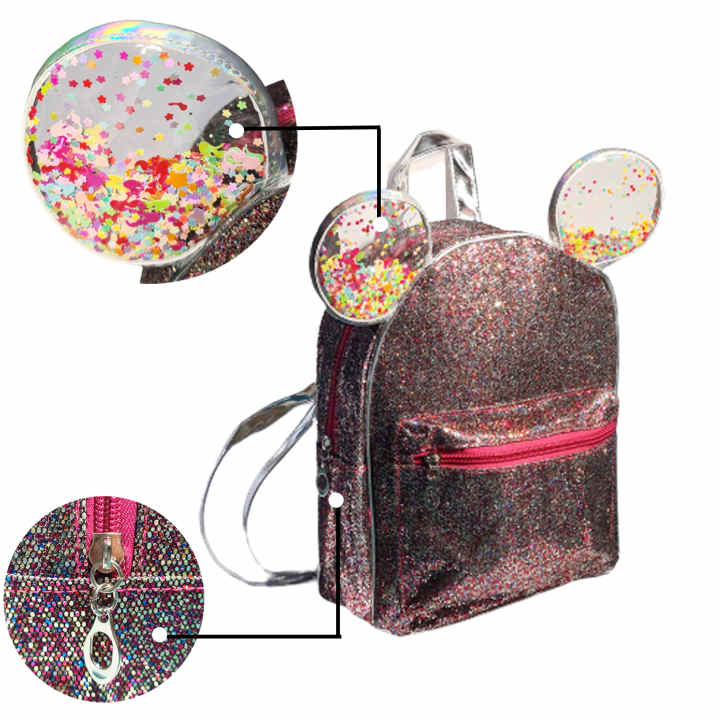 Mochila discount glitter niña