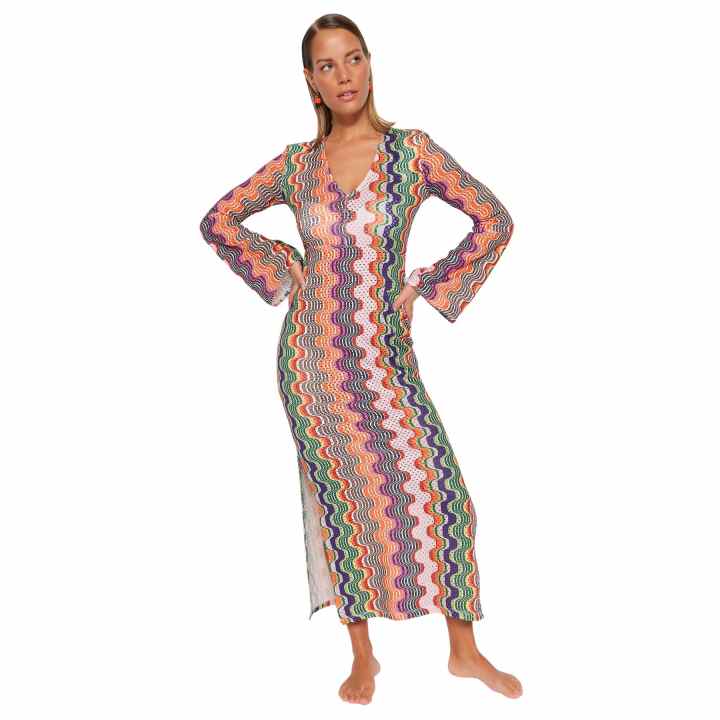 Vestido De Punto Fino Relajado Fabricado Con Una Suave Mezcla De Lana Virgen 5000008796 0502